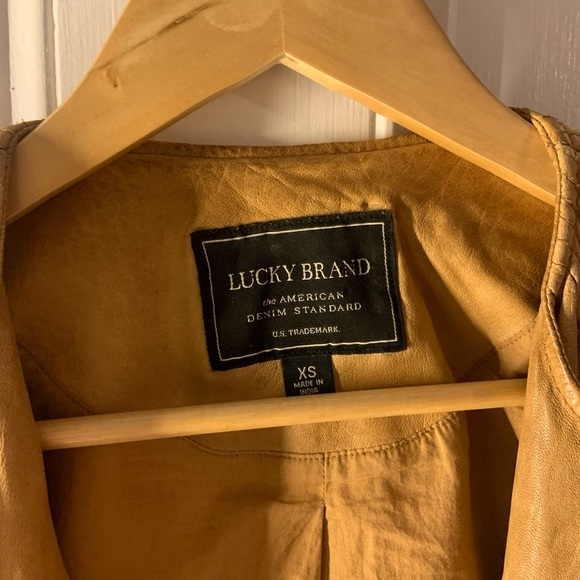 Lucky Brand Leather Jacket (XS) - Picture 5 of 6